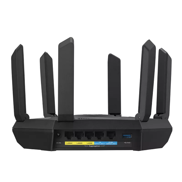 Router Asus Tri-band WiFi 6E RT-AXE7800 sở hữu kết nối có dây Multi-Gigabit