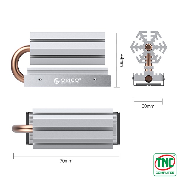 Tản nhiệt cho ổ cứng SSD M.2 NVME / SATA 2280 ORICO M2HS6-SV Tản nhiệt cho ổ cứng SSD M.2 NVME / SATA 2280 ORICO M2HS6-SV