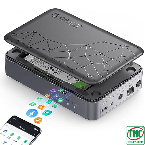 Thiết bị lưu trữ mạng Nas 1 Bay MetaCube Mini ORICO CD2510-EU-BK-BP Thiết bị lưu trữ mạng Nas 1 Bay MetaCube Mini ORICO CD2510-EU-BK-BP