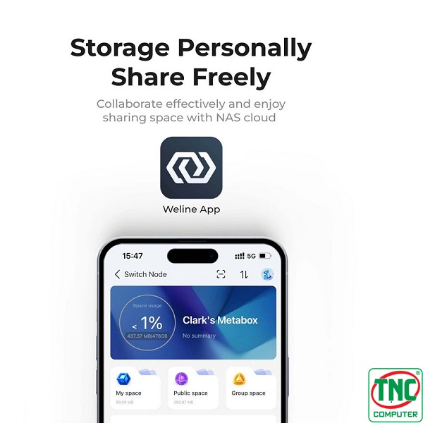 Thiết bị lưu trữ mạng Nas 5 Bay MetaCube Pro ORICO TS500-EU-GY-BP có thể dễ dàng quản lý ứng dụng Thiết bị lưu trữ mạng Nas 5 Bay MetaCube Pro ORICO TS500-EU-GY-BP có thể dễ dàng quản lý ứng dụng