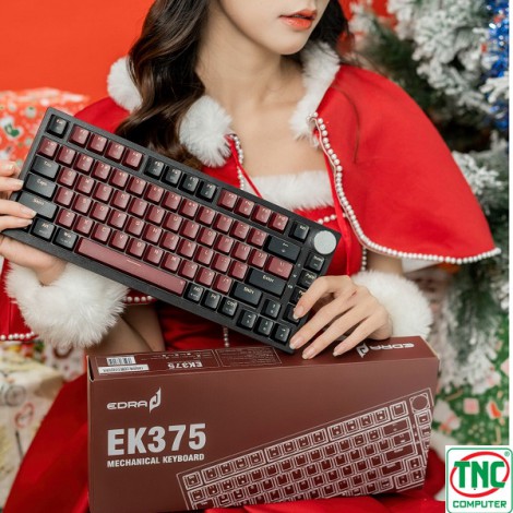 Bàn phím cơ Gaming có dây E-DRA EK375 Beta (Red + Black)