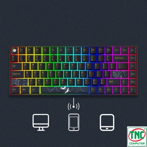 Bàn phím cơ Gaming không dây Newmen GM840 Pro (Hạc-Trăng & Mây) G-Pro Yellow Axis Switch