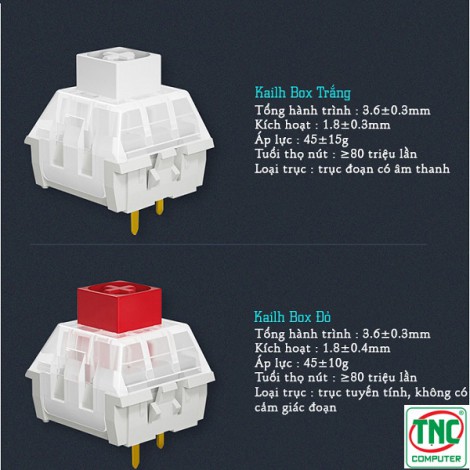 Bàn phím cơ Gaming không dây Newmen GM840 Pro (Hạc-Trăng & Mây) KailhBox White Axis Switch