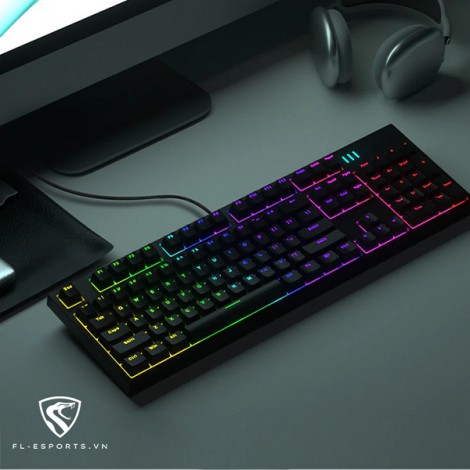 Bàn phím cơ có dây FL-Esports MK104 Pro Black Outemu Switch