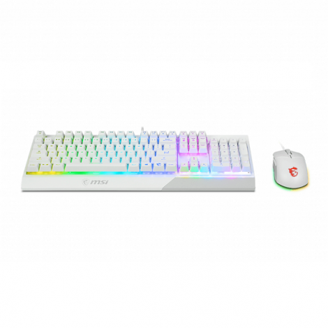 Bộ bàn phím, chuột gaming giả cơ có dây MSI Vigor GK30 (màu trắng)