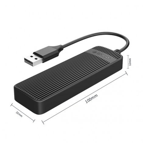 Bộ chia 4 cổng USB 2.0 Orico FL02-BK (Đen)