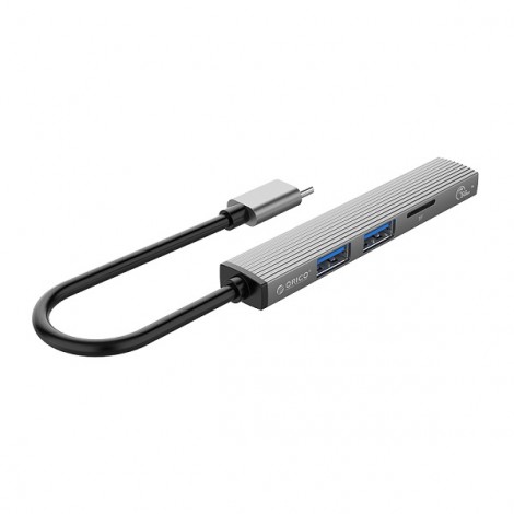 Bộ chia Type C ra 4 cổng USB 3.0 và 2.0 Orico AH-12F-GY-BP