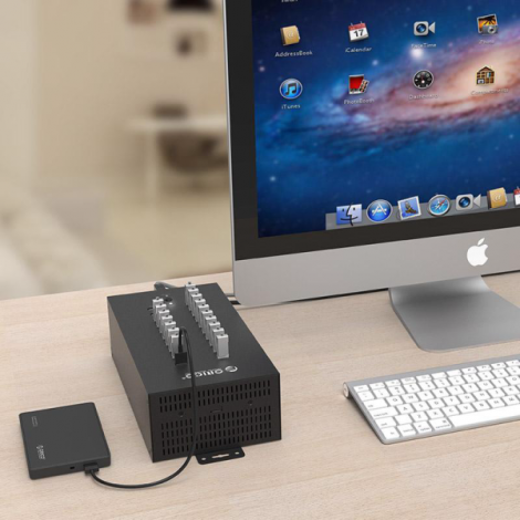 Bộ chia USB Hub 20 cổng USB 2.0, Đen, ORICO IH20P-BK