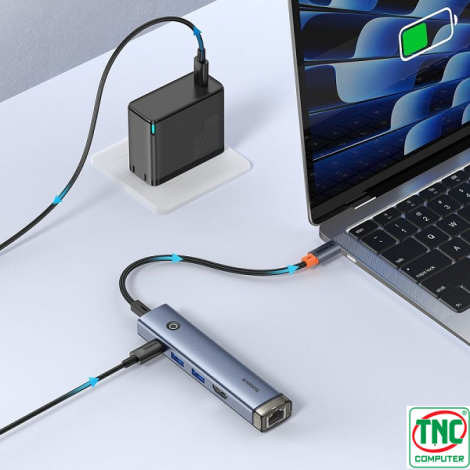 Bộ chuyển đổi USB-C đa năng 5 trong 1 Baseus UltraJoy Series B00052801811-03