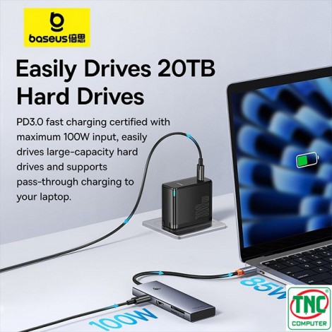 Bộ chuyển đổi USB-C đa năng 7 trong 1 Baseus UltraJoy Series B00052803811-00