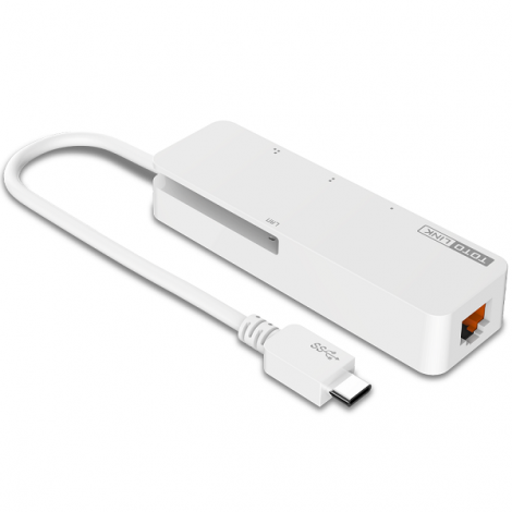 Bộ chuyển đổi USB TypeC sang LAN + Hub USB 3.0 Totolink U1003C