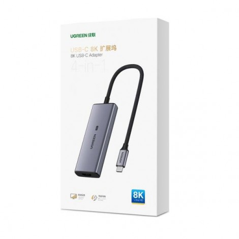 Bộ chuyển đổi USB-C sang 3xUSB 3.0+HDMI hỗ trợ 8K Ugreen 50629