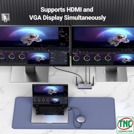 Bộ truyền HDMI 4K và VGA không dây 50m Ugreen 90909
