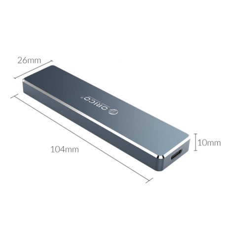 SSD Box Orico M.2 SATA Type C PVM2F-C3-GY-BP