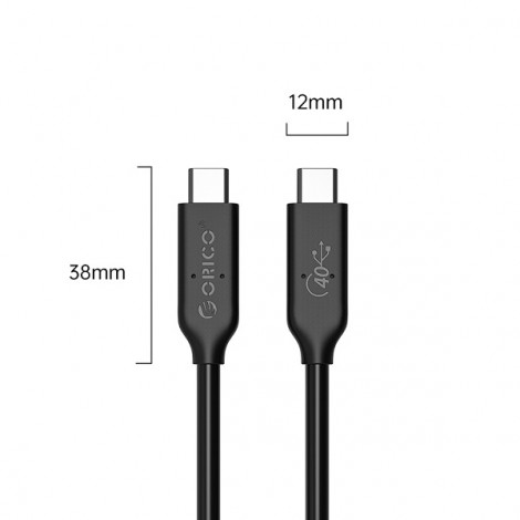 Cáp Data USB 4.0 dài 0.3m Orico U4C03-BK (Đen)