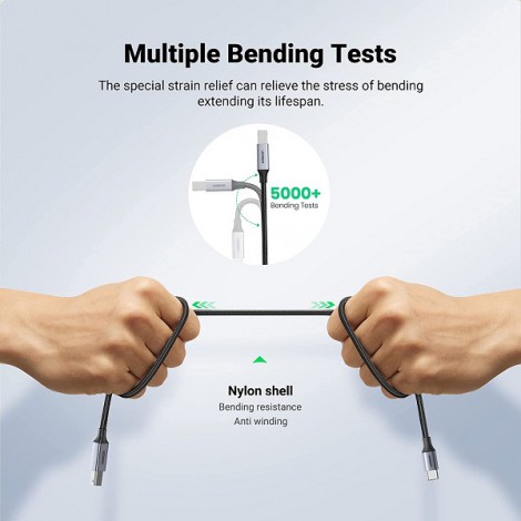 Cáp máy in USB-C to USB-B dài 3m Ugreen 80808