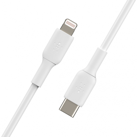 Cáp sạc nhanh USB TypeC sang Lightning 30W dài 1m Belkin CAA003bt1MWH (màu trắng )