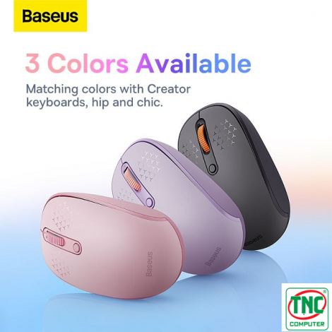 Chuột không dây Bluetooth và 2.4GHz Baseus F01B Tri-Mode màu Đen