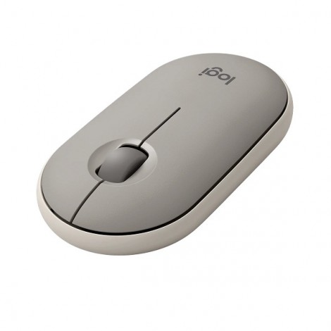 Chuột không dây Logitech Pebble M350 màu Xám (Almond Milk)(910-006665)