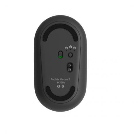 Chuột không dây Logitech Pebble Mouse 2 Silent M350S màu xám đen