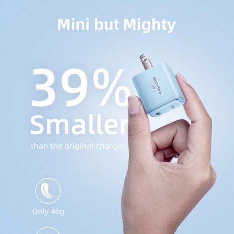 Cốc sạc nhanh siêu nhỏ 20W INNOSTYLE Ultra Minicube II IMC20G2BB màu xanh dương