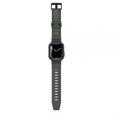 Dây đeo kiêm ốp lưng Spigen Apple Watch 8/7 Rugged Armor Pro