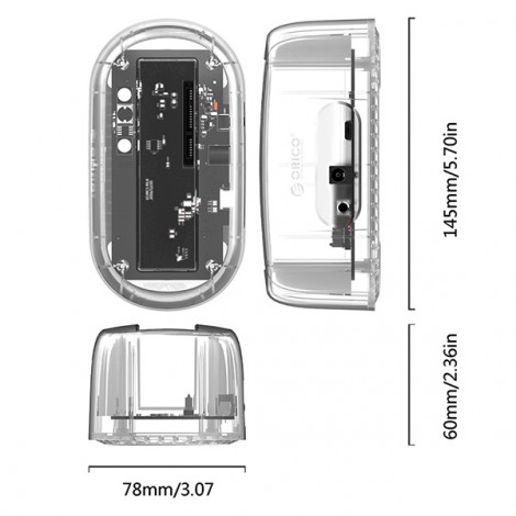 Docking ORICO Type C 6139C3-CR