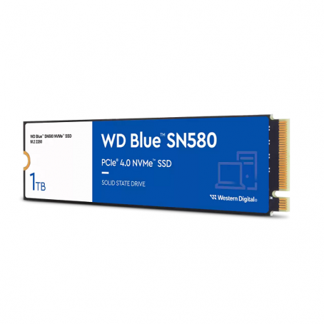 Ổ cứng gắn trong SSD 1TB M.2 PCIE NVME Gen 4x4 Western Digital Blue SN580 WDS100T3B0E