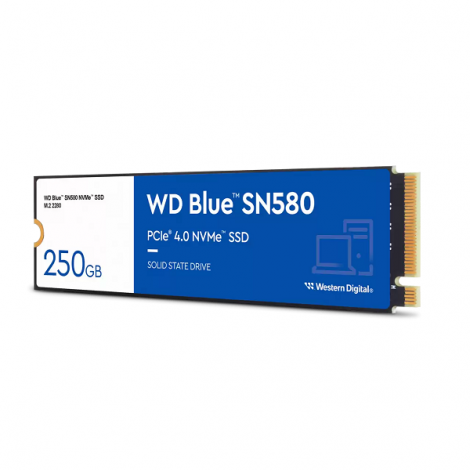 Ổ cứng gắn trong SSD 250GB M.2 PCIE NVME Gen 4x4 Western Digital Blue SN580 WDS250G3B0E