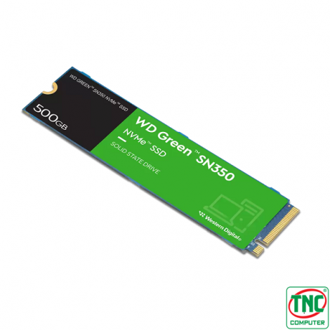 Ổ cứng gắn trong SSD PCIe Gen3x4 NVMe 500GB Western Digital GREEN SN350 WDS500G2G0C