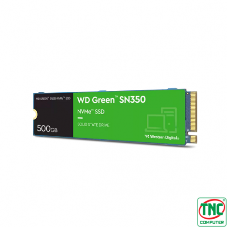 Ổ cứng gắn trong SSD PCIe Gen3x4 NVMe 500GB Western Digital GREEN SN350 WDS500G2G0C