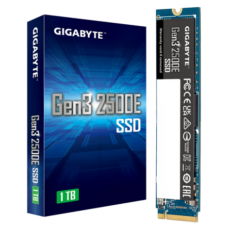 Ổ cứng gắn trong SSD Gigabyte 1TB Gen 3 PCIe 3.0x4 NVMe 1.3 2500E G325E1TB