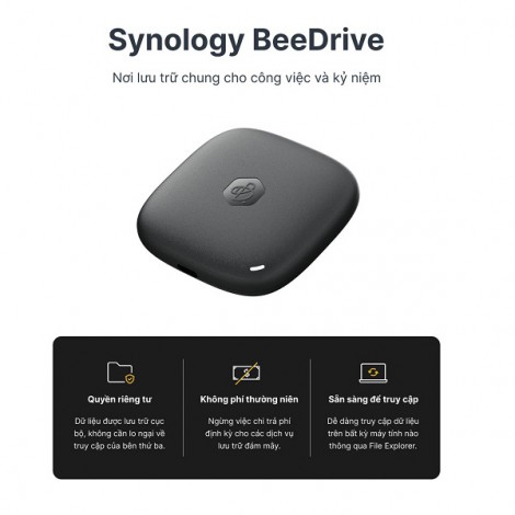 Ổ cứng SSD gắn ngoài 1TB Synology Personal Backup Hub BeeDrive BDS70-1T