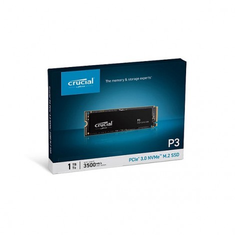 Ổ cứng SSD gắn trong 1TB Crucial P3 M.2 2280 NVMe (PCIe Gen 3 x4) CT1000P3SSD8