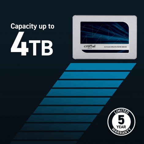 Ổ cứng SSD gắn trong 4TB Crucial CT4000MX500SSD1