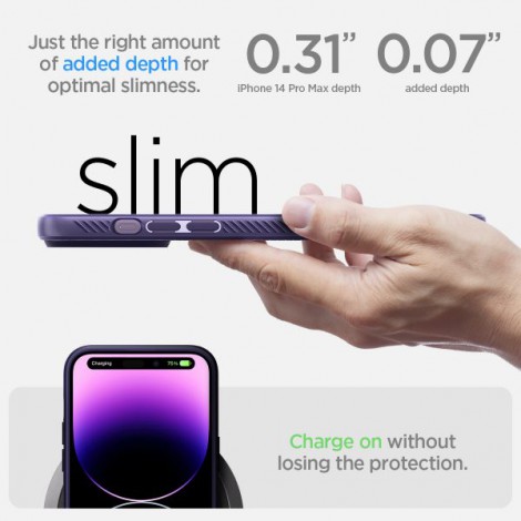 Ốp lưng Iphone 14 Series SPIGEN Liquid Air Deep Purple (Màu Tím)