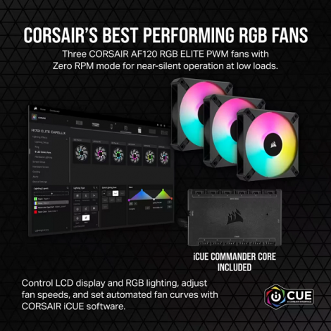 Tản nhiệt nước 3 Fan Corsair H150i ELITE LCD XT CW-9060075-WW