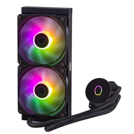 Tản nhiệt nước CPU 2 Fan Cooler Master 240L CORE ARGB