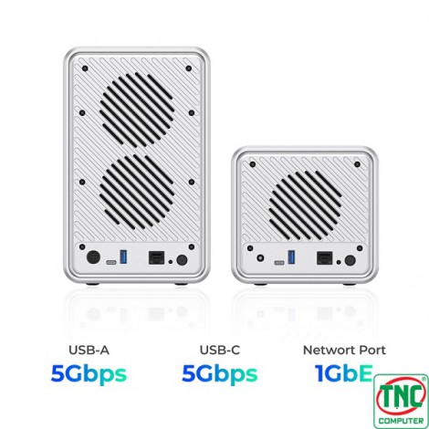 Thiết bị lưu trữ mạng Nas 2 Bay MetaCube ORICO TS200-EU-GY-BP