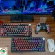 Bàn phím cơ Gaming có dây E-DRA EK375 Alpha (Red + Black)