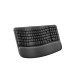 Bàn phím công thái học không dây Logitech Wave Keys Ergonomic Graphite (màu đen )