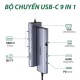 Bộ chuyển đổi đa năng USB TypeC to HDMI + VGA + 3x USB 3.0 + RJ45 + TF/SD + USB-C PD 100W Ugreen 15600