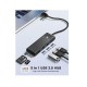 Hub USB 3.0 sang 3 cổng USB 3.0 + TF/SD Orico PAPW3AT-U3-015-BK màu đen