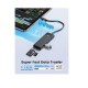 Hub USB Type C sang 3 cổng USB 3.0 + TF/SD Orico PAPW3AT-C3-015-BK màu đen
