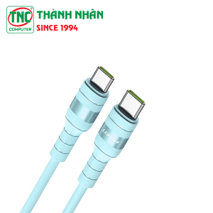 Cáp sạc nhanh Type-C to Type-C dài 1.2m PISEN Pro Dream Molding PD DM-TC17-1200 màu Xanh dương