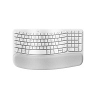 Bàn phím công thái học không dây Logitech Wave Keys Ergonomic Off-White (màu trắng)