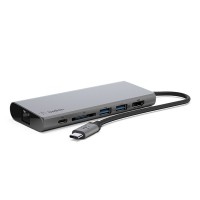 Bộ chia/ Hub Belkin USB-C Multimedia F4U092btSGY (Xám)
