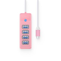 Bộ chia Type C sang 4 cổng USB 3.0, Hồng, Orico ...