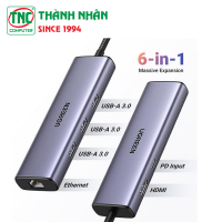 Bộ chuyển đổi USB-C đa năng 6 in 1 Ugreen 15598, HDMI ...