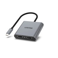 Cáp chuyển Type C sang 2 cổng HDMI Unitek V1404B